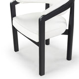 Safavieh Peggy Boucle Dining Chair Ivory / Black SFV6104A