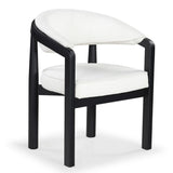 Safavieh Peggy Boucle Dining Chair Ivory / Black SFV6104A