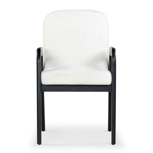 Safavieh Roslina Boucle Dining Chair Ivory / Black SFV6105A