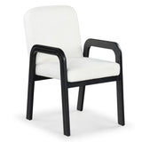 Safavieh Roslina Boucle Dining Chair Ivory / Black SFV6105A