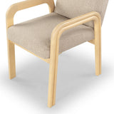 Safavieh Roslina Boucle Dining Chair Light Brown / Natural SFV6105B