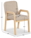 Safavieh Roslina Boucle Dining Chair Light Brown / Natural SFV6105B