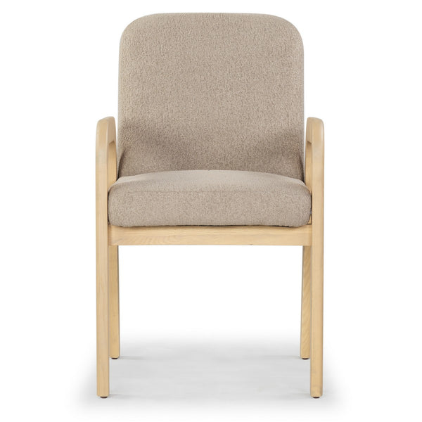 Safavieh Roslina Boucle Dining Chair Light Brown / Natural SFV6105B