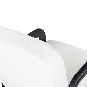 Safavieh Roslina Boucle Accent Chair Ivory / Black SFV6106A