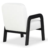 Safavieh Roslina Boucle Accent Chair Ivory / Black SFV6106A