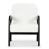 Safavieh Roslina Boucle Accent Chair Ivory / Black SFV6106A