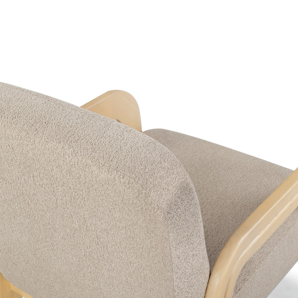 Safavieh Roslina Boucle Accent Chair Light Brown / Natural SFV6106B