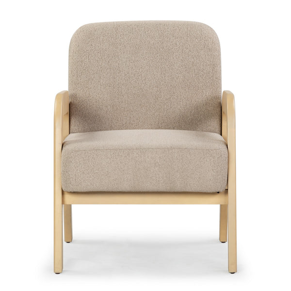 Safavieh Roslina Boucle Accent Chair Light Brown / Natural SFV6106B