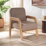 Safavieh Roslina Boucle Accent Chair Light Brown / Natural SFV6106B