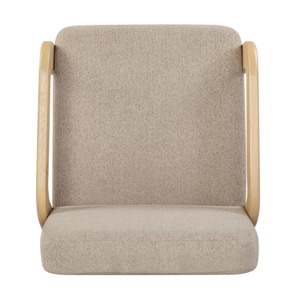 Safavieh Roslina Boucle Accent Chair Light Brown / Natural SFV6106B