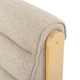 Safavieh Trixie Channel Tufted Accent Chair Light Brown / Natural SFV6107A