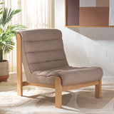 Safavieh Trixie Channel Tufted Accent Chair Light Brown / Natural SFV6107A