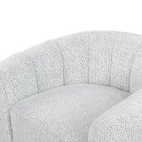 Safavieh Demetri Boucle Swivel Chair White / Black SFV6108A