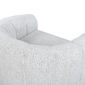 Safavieh Demetri Boucle Swivel Chair White / Black SFV6108A