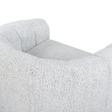 Safavieh Demetri Boucle Swivel Chair White / Black SFV6108A