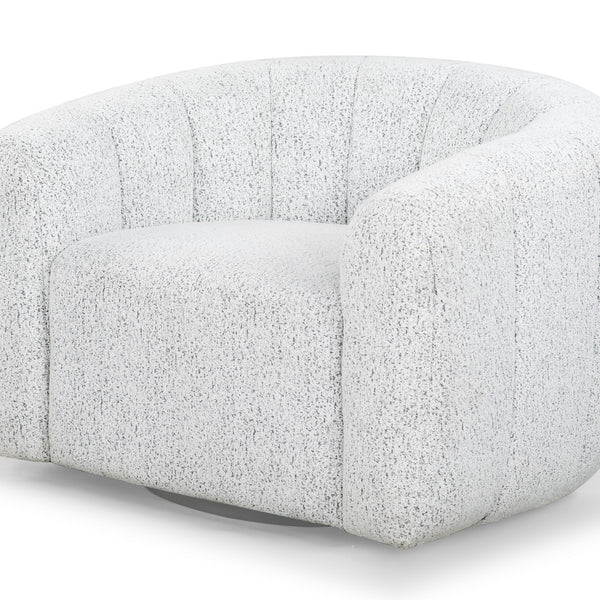 Safavieh Demetri Boucle Swivel Chair White / Black SFV6108A