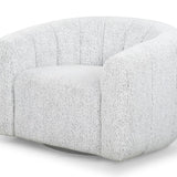 Safavieh Demetri Boucle Swivel Chair White / Black SFV6108A