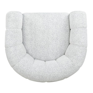 Safavieh Demetri Boucle Swivel Chair White / Black SFV6108A