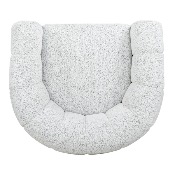 Safavieh Demetri Boucle Swivel Chair White / Black SFV6108A