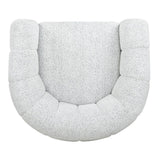 Safavieh Demetri Boucle Swivel Chair White / Black SFV6108A