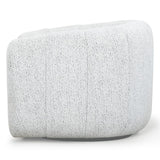 Safavieh Demetri Boucle Swivel Chair White / Black SFV6108A