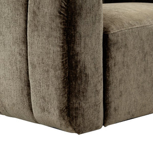 Safavieh Demetri Chenille Swivel Accent Chair Foam Padded Seat for Living Room Comfort Brown SFV6108B