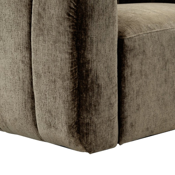 Safavieh Demetri Chenille Swivel Accent Chair Foam Padded Seat for Living Room Comfort Brown SFV6108B