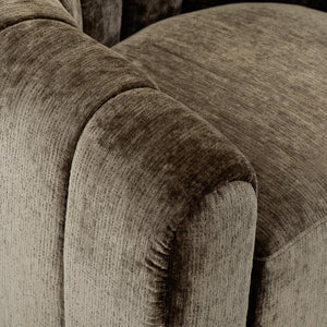 Safavieh Demetri Chenille Swivel Accent Chair Foam Padded Seat for Living Room Comfort Brown SFV6108B