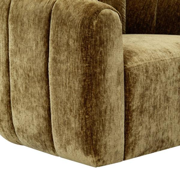 Safavieh Demetri Chenille Swivel Accent Chair Foam Padded Seat for Living Room Comfort Gold SFV6108C