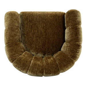 Safavieh Demetri Chenille Swivel Accent Chair Foam Padded Seat for Living Room Comfort Gold SFV6108C