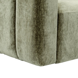 Safavieh Demetri Chenille Swivel Accent Chair Foam Padded Seat for Living Room Comfort Green SFV6108D