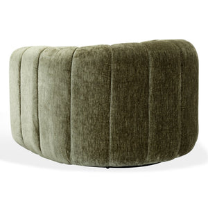 Safavieh Demetri Chenille Swivel Accent Chair Foam Padded Seat for Living Room Comfort Green SFV6108D
