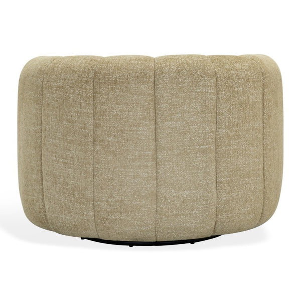 Safavieh Demetri Chenille Swivel Accent Chair Foam Padded Seat for Living Room Comfort Light Brown SFV6108E