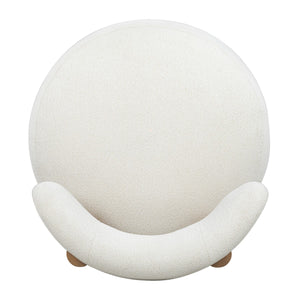 Safavieh Eduardo Boucle Accent Chair Ivory / Natural SFV6109A