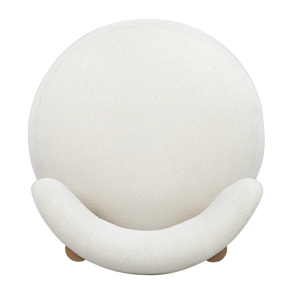 Safavieh Eduardo Boucle Accent Chair Ivory / Natural SFV6109A