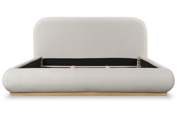 Safavieh Jennabryanna Boucle Queen Bed Tan / Natural SFV6111A-Q-2BX