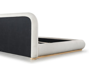 Safavieh Jennabryanna Boucle Queen Bed Tan / Natural SFV6111A-Q-2BX