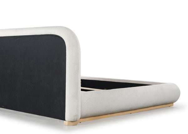 Safavieh Jennabryanna Boucle Queen Bed Tan / Natural SFV6111A-Q-2BX