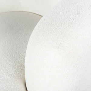 Safavieh Oscar Boucle Accent Chair Ivory ,Natural Wood ,Foam ,Fabric, Ashwood ,Plywood Sfv6113A