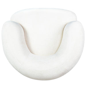 Safavieh Oscar Boucle Accent Chair Ivory ,Natural Wood ,Foam ,Fabric, Ashwood ,Plywood Sfv6113A