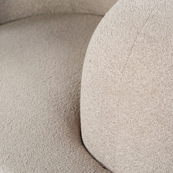 Safavieh Oscar Boucle Accent Chair Light Brown ,Natural Wood ,Foam ,Fabric, Ashwood ,Plywood Sfv6113B