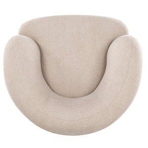 Safavieh Oscar Boucle Accent Chair Light Brown ,Natural Wood ,Foam ,Fabric, Ashwood ,Plywood Sfv6113B