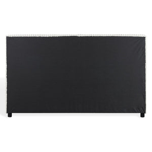 Safavieh Mallika Channel Tufted King Bed – Elegant Ivory & Black Design For A Luxurious Bedroom Retreat Ivory ,Black Wood ,Foam ,Fabric Sfv6117a-k-2bx