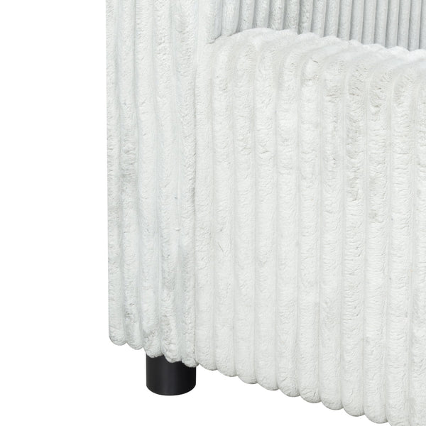 Safavieh Mallika Channel Tufted King Bed – Elegant Ivory & Black Design For A Luxurious Bedroom Retreat Grey ,Black Wood ,Foam ,Fabric Sfv6117b-q-2bx