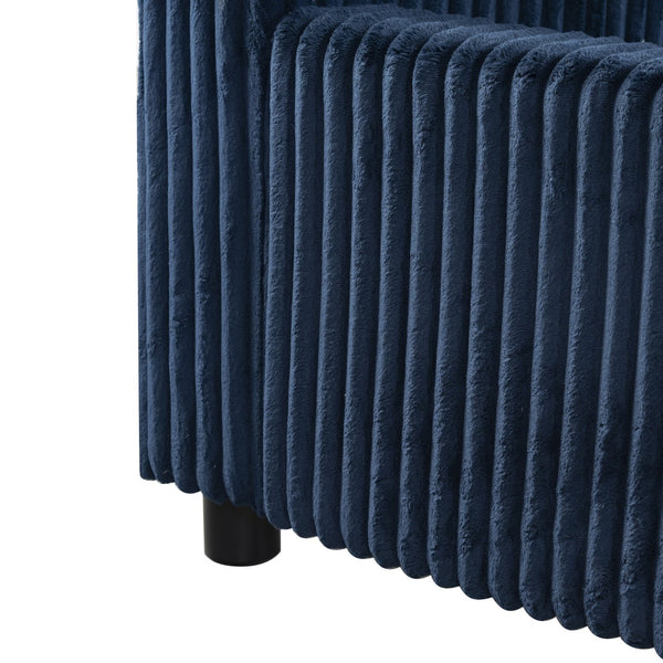 Safavieh Mallika Channel Tufted King Bed – Elegant Ivory & Black Design For A Luxurious Bedroom Retreat Navy ,Black Wood ,Foam ,Fabric Sfv6117c-q-2bx