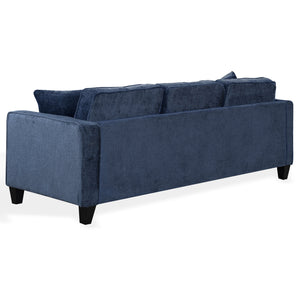 Taylyn Chenille 3-Seat Sofa With Tailored Silhouette, Deep Seating & Durable Solid Wood Frame