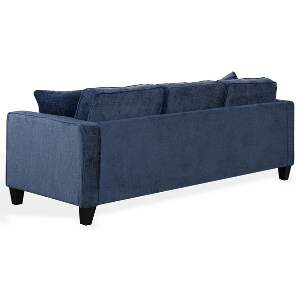Taylyn Chenille 3-Seat Sofa With Tailored Silhouette, Deep Seating & Durable Solid Wood Frame