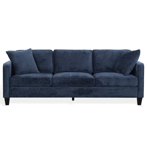 Taylyn Chenille 3-Seat Sofa With Tailored Silhouette, Deep Seating & Durable Solid Wood Frame