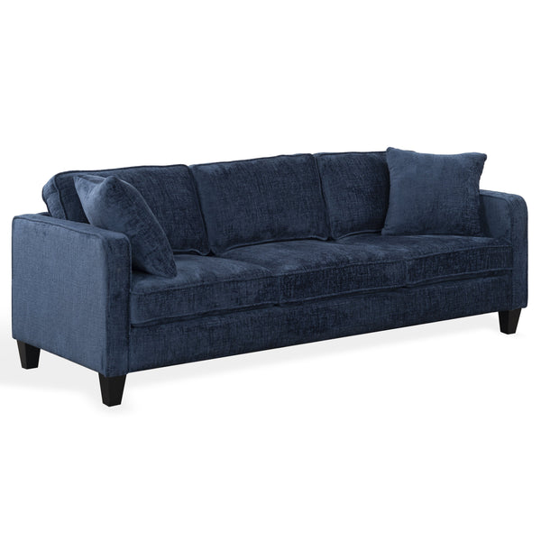 Taylyn Chenille 3-Seat Sofa With Tailored Silhouette, Deep Seating & Durable Solid Wood Frame