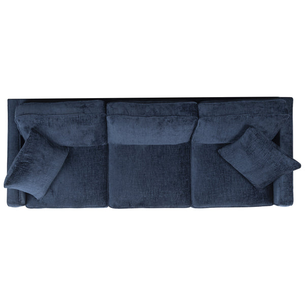 Taylyn Chenille 3-Seat Sofa With Tailored Silhouette, Deep Seating & Durable Solid Wood Frame